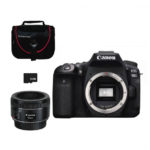 Camara Canon EOS 90 D BODY + ef 50mm F1.8 stm+ tarjeta sd 32GB+Estuche