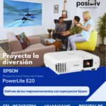 Proyector Epson PowerLite E20, 3400 Lúmenes, 1024x768, XGA.