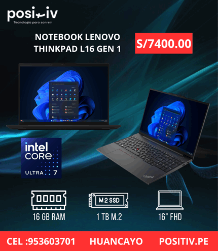 Notebook Lenovo ThinkPad L16 Gen 1