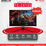 Monitor plano TEROS TE-2415S, 23.8" FHD IPS, HDMI, DP