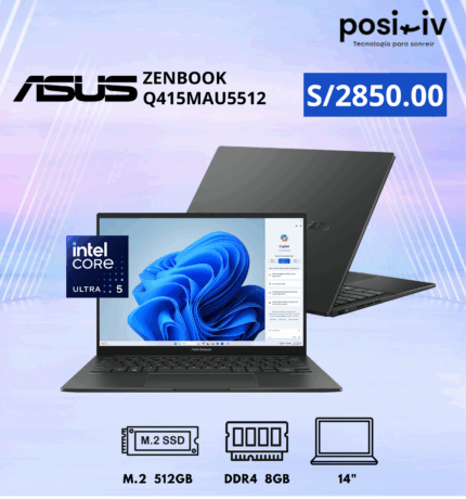 LAPTOP ASUS ZENBOOK Q415MAU5512