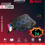 Cooler TEROS TE-7130N, compatible con notebooks de hasta 15.6", 3 fan de 11 cm