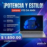 LAPTOP LENOVO IDEAPAD 1 15AMN7 RYZEN5-7520U 8GB DDR5 | 512GB SSD | 15.6 FHD | FREE