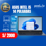 ASUS INTEL I5 120u 8GB RAM SSD256GB 14 PULGADAS