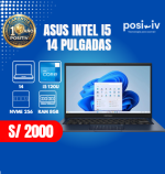 ASUS INTEL I5 120u 8GB RAM SSD256GB 14 PULGADAS