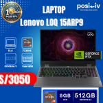 Laptop Lenovo LOQ 15ARP9 R5 7235HS 12gb 512gb 6G Video RTX 3050 15.6