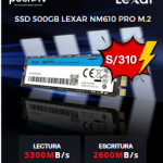 SSD 500GB LEXAR NM610 PRO M.2 2280 PCIe Gen3x4 NVMe