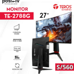 Monitor Curvo Gaming Teros TE-2788G, 27" FHD VA, 200 HZ, 1 MS,HDMI, DP, Audio Out