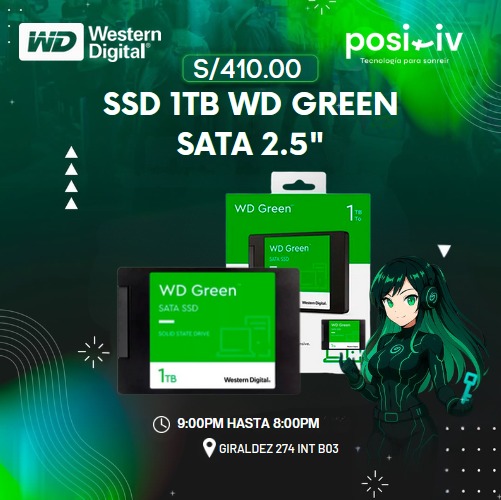 WhatsApp Image 2026-06-12 at 5.32.01 PM SSD 1TB WD GREEN SATA 2.5" - Imagen 1
