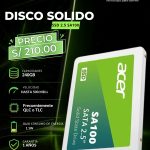 Disco Solido SSD SSD ACER SA100 240GB 2.5 Pulg SATA BL.9BWWA.102
